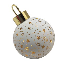 LED Bauble Decoration White 15cm LED Bauble Decoration White 15cm
