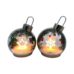 LED Berry Bauble 10x13cm 2 Assorted LED Berry Bauble 10x13cm 2 Assorted