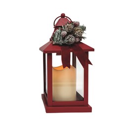 LED Candle Lantern Red 11x23cm LED Candle Lantern Red 11x23cm