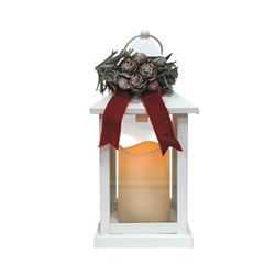 LED Candle Lantern White 11x23cm LED Candle Lantern White 11x23cm