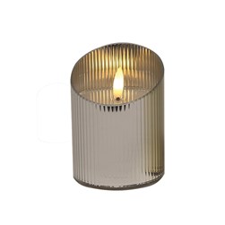 LED Candle Silver 7.5x10cm LED Candle Silver 7.5x10cm