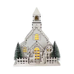 LED Christmas Church 24x30cm