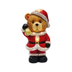 LED Christmas Teddy & Bell 40cm
