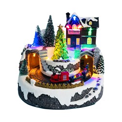 Animated LED Christmas Village 18x18cm