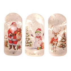LED Dome Xmas Light 20cm 3 Assorted