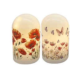 LED Floral Dome 15cm 2 Assorted