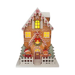 LED Gingerbread House 15x20cm