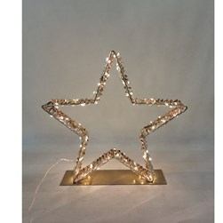 LED Gold Foil Star 100 Lights 38cm LED Gold Foil Star 100 Lights 38cm