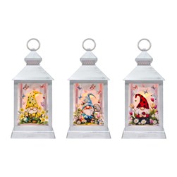 LED Gonk Lantern 3 Asst 28cm