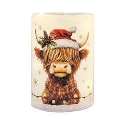 LED Highland Cow Column 13cm LED Highland Cow Column 13cm