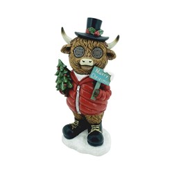 LED Highland With Sign 32cm LED Highland With Sign 32cm