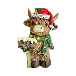 LED Highland Christmas 38x43cm LED Highland Christmas 38x43cm