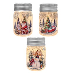 LED Jar Spinner 14cm 3 Assorted LED Jar Spinner 14cm 3 Assorted