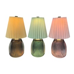 LED Lamp & Shade 22cm 3 Asst