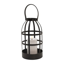 LED Lantern Black 15x28cm LED Lantern Black 15x28cm