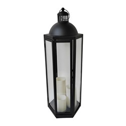 LED Lantern Black 70cm