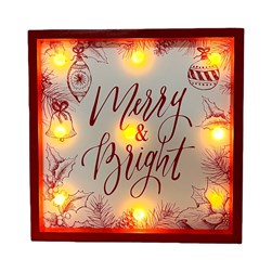 LED Merry & Bright 20cm LED Merry & Bright 20cm