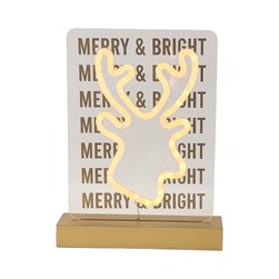 LED Merry & Bright 21 x 18cm LED Merry & Bright 21 x 18cm