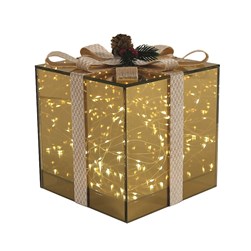 LED Present Box 18x18cm Amber