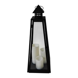 LED Pyramid Lant Blk 60cm