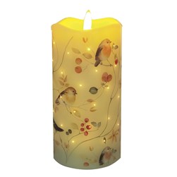 LED Robin Candle 7.5cmx15cm LED Robin Candle 7.5cmx15cm