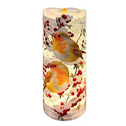 LED Robin Candle Spinner 20cm LED Robin Candle Spinner 20cm