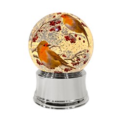 LED Robin Globe Spinner 16cm LED Robin Globe Spinner 16cm