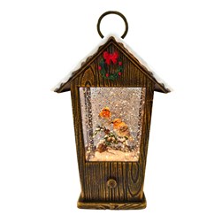 LED Robin House Spinner 25.5cm LED Robin House Spinner 25.5cm