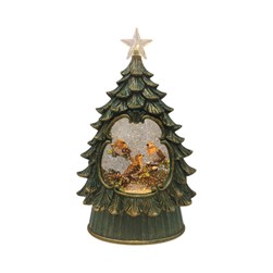 LED Robin Tree Spinner 26cm