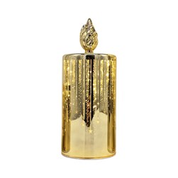 LED Rotating Candle Gold 24cm