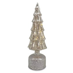 LED Rotating Tree Silver 42cm