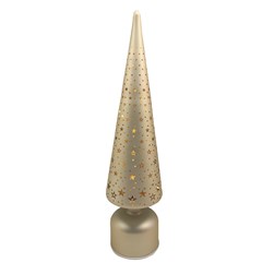 LED Rotating Tree Star Gold 40cm