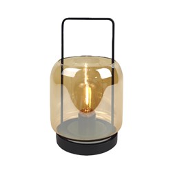 LED Round Lantern Amber 20cm