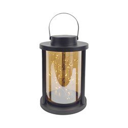LED Round Lantern Black 16x24cm LED Round Lantern Black 16x24cm