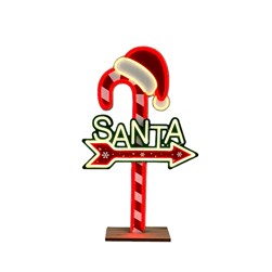 LED Santa Cane 30x50cm