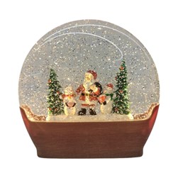 LED Santa Forest Spinner 19cm
