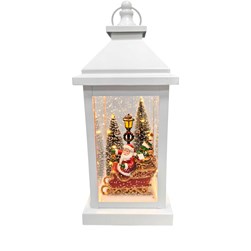 LED Santa Lantern 14x35cm