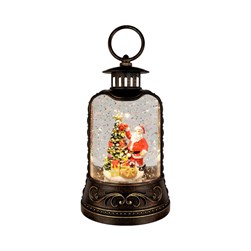 LED Santa Lantern Sp 24cm