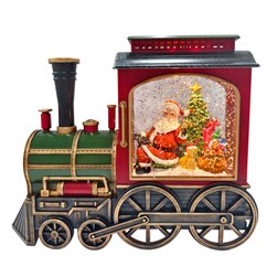 LED Santa Train Spinner 25cm