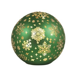 LED Snowflake Ball Green 15cm LED Snowflake Ball Green 15cm