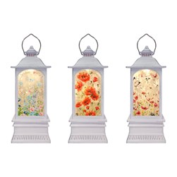 LED Spinner Lantern 22cm 3Asst