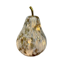 LED Spotted Pear Gold 18cm