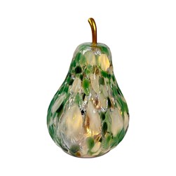LED Spotted Pear Green 18cm
