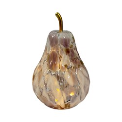 LED Spotted Pear Pink 18cm