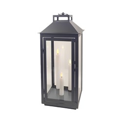 LED Square Lantern Black 20x46cm LED Square Lantern Black 20x46cm