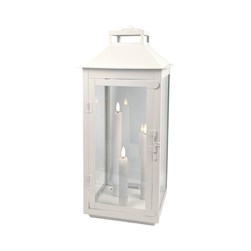 LED Square Lantern White 20x46cm LED Square Lantern White 20x46cm