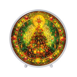 LED Stained Glass Tree 22x23cm