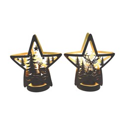 LED Star 23.5cm 2 Assorted