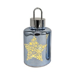 LED Star Lantern Blue 20cm