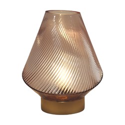 LED Swirl Lamp Pink 20cm LED Swirl Lamp Pink 20cm
